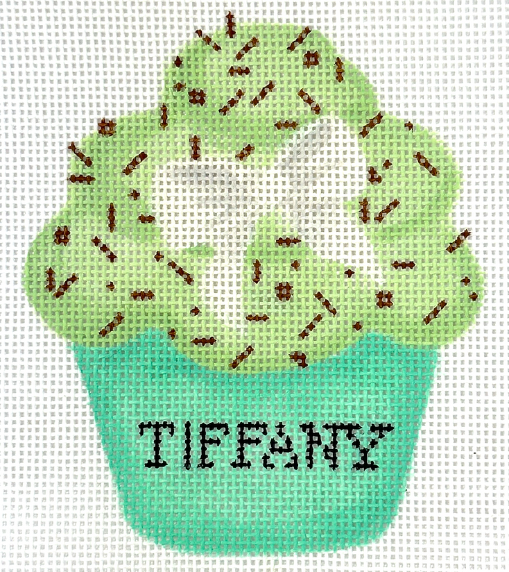 Mini Designer Dessert – Tiffany Pistachio Cupcake w/ Chocolate Sprinkles