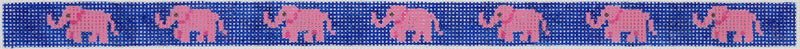 Belt – Pink Elephants on Navy