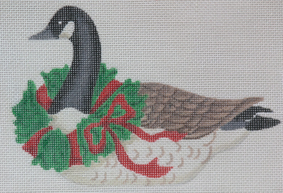 Christmas Ornament – Canada Goose w/ Wreath