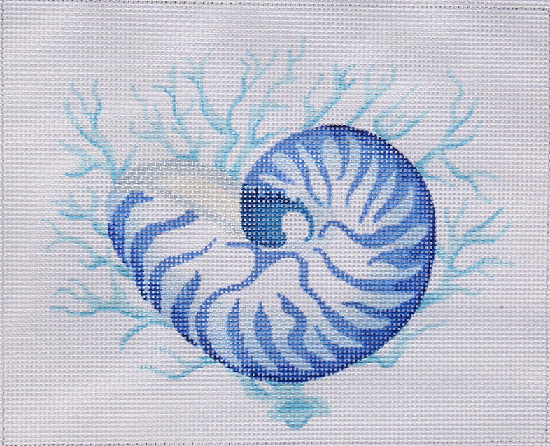 Nautilus Shell w/ Coral