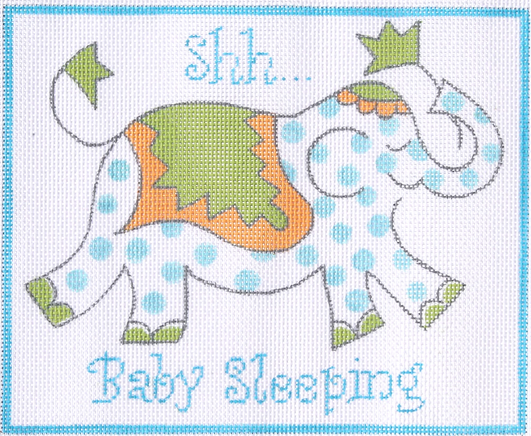 “Shh…Baby Sleeping” – Jilly Walsh Blue Elephant