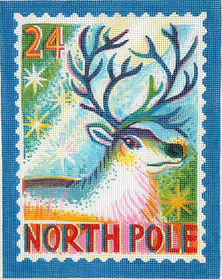 Asta Barrington – “North Pole” Reindeer Stamp