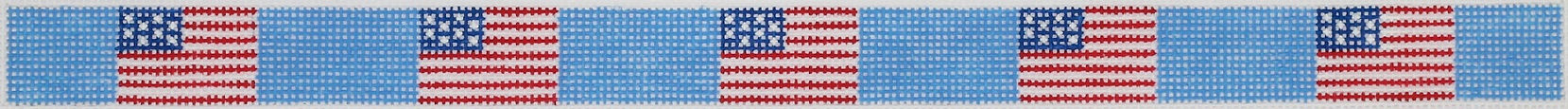 Sunglass Strap – American Flags on Bright Blue