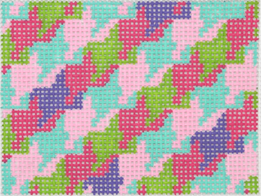 Planet Earth Credit Card Case Insert – Houndstooth – bright multi