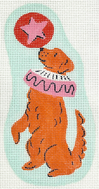 Krissy Mast – Circus Dog – Golden Balancing Ball