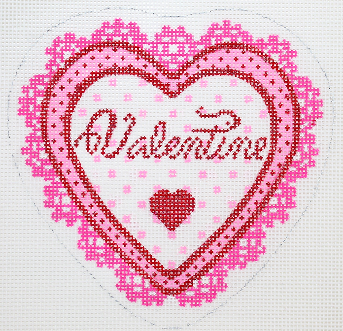 Holiday Series Mini – “Valentine” Lace Doily Heart