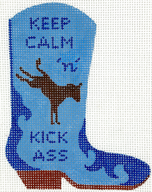 Mini Cowgirl Boot – “Keep Calm & Kick Ass”