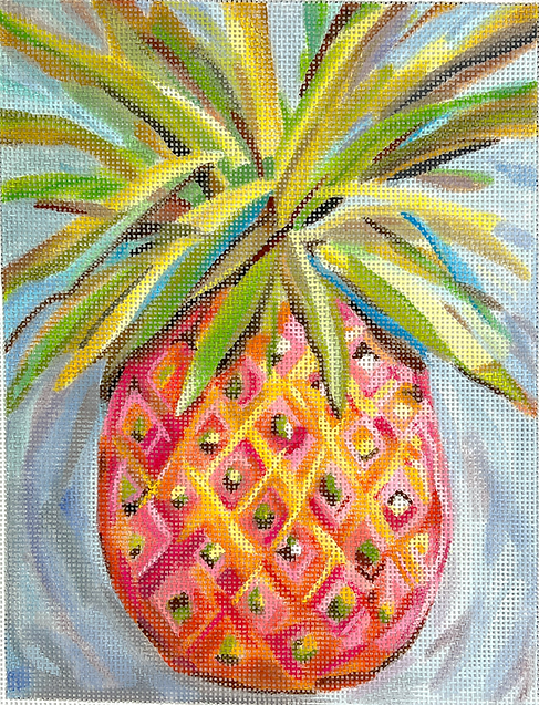 Maren Devine – Pink, Orange & Yellow Pineapple