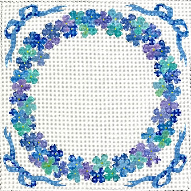 Ring Bearer Pillow – Hydrangea Wreath