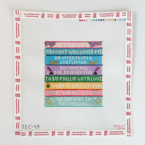 The Book Canvas - Bridgerton Book Stack