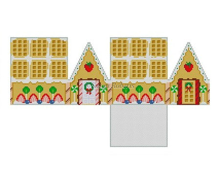 Strawberry Waffle - 3D Gingerbread house