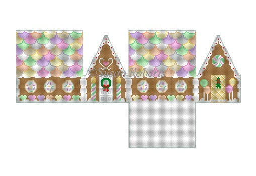 Neccos & Candy Heart - 3D Gingerbread House