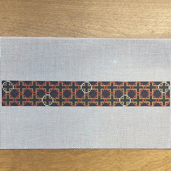 Kate Woodward ·  Navy Geometric Key Fob