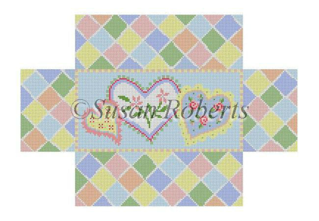Flowers & Heart Patches - Brick Cover