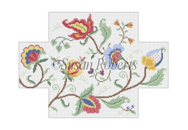 Crewel Floral - Brick Cover