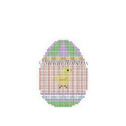 Chick on Stripes - Mini Egg