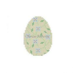 Blue Floral Vine - Mini Egg