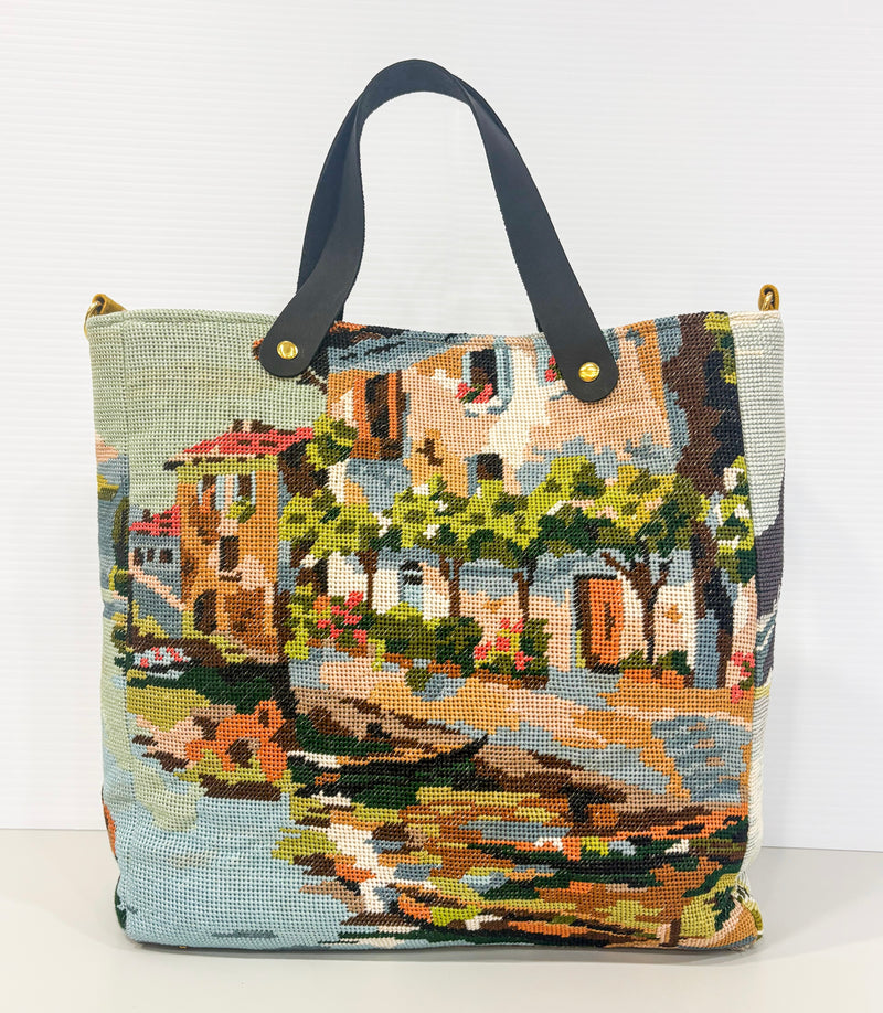 Chalet Tote - Bespoke Needlepoint Bag Collection
