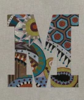 12" Muted Letters (13m)