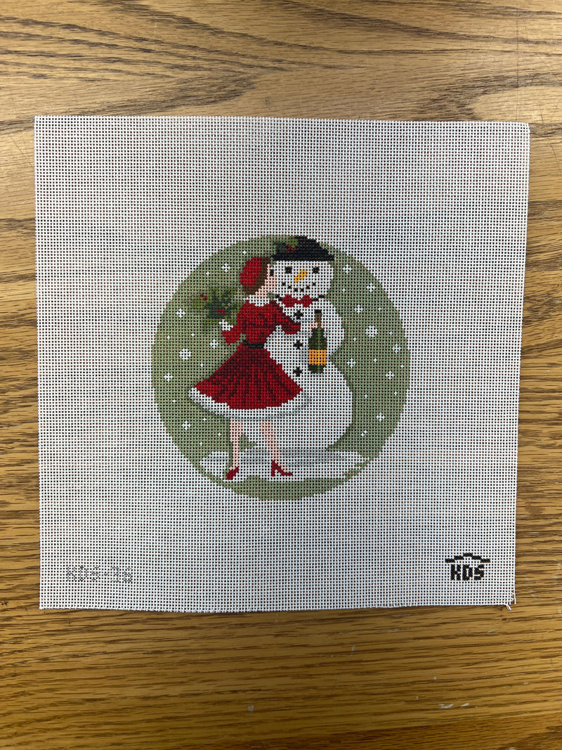 Kirkland Design ·  Betty Loves Bubbles #3 (Snowman) Canvas and Stitch Guide