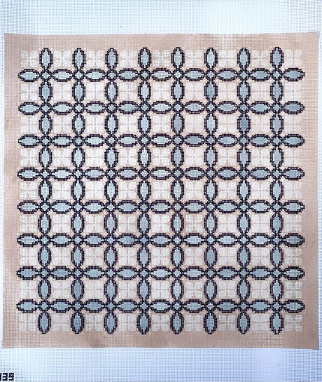 Primrose and Bowen's Knot Pillow - Taupe