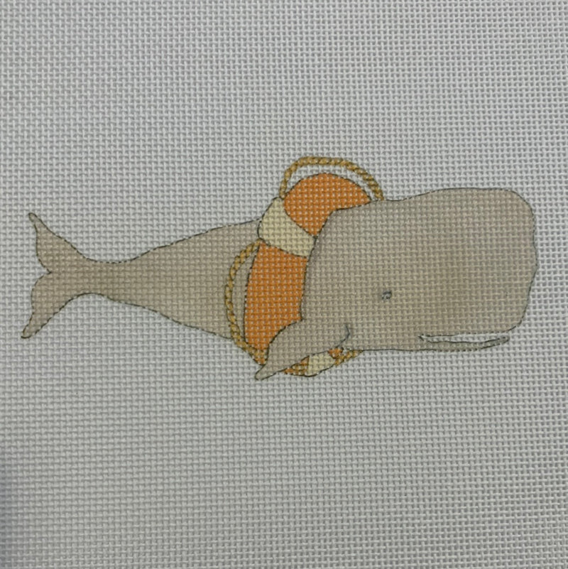 Whale with Life Preserver