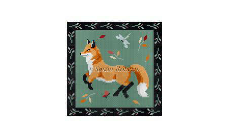 Folk Art Fox 5x5