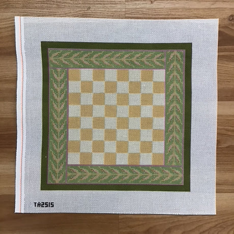 Beige and Green Chess Board