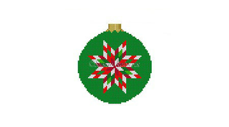Quilt Star - 3" Round Ornament