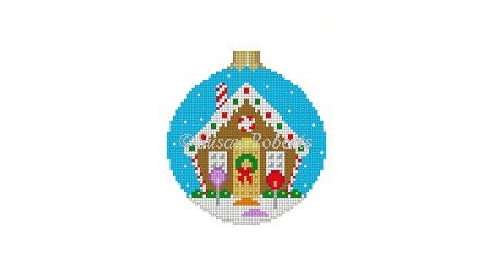 Gingerbread House - 3" Round Ornament
