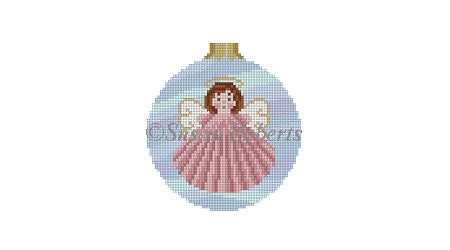 Seashell Angel - 3" Round Ornament