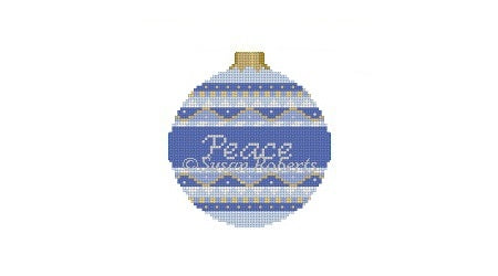"Peace" - 3" Round Ornament