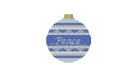 "Peace" - 3" Round Ornament