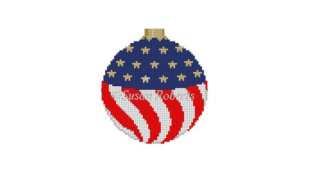 Flag - 3" Round Ornament