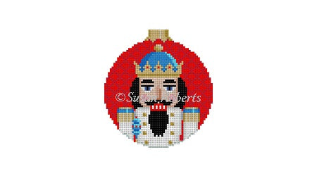 King, nutcracker - 3" Round Ornament