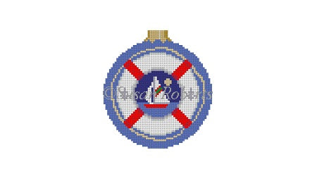Midnight Sail - 3" Round Ornament