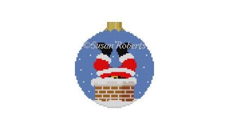 Down The Chimney - 3" Round Ornament