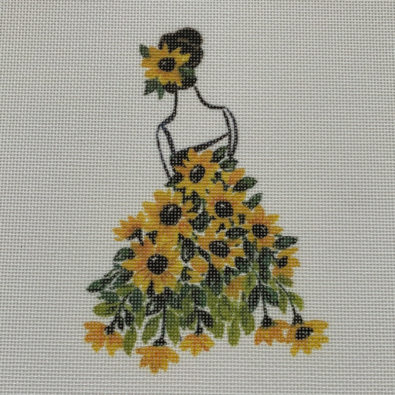 Lady w/Sunflowers - Small