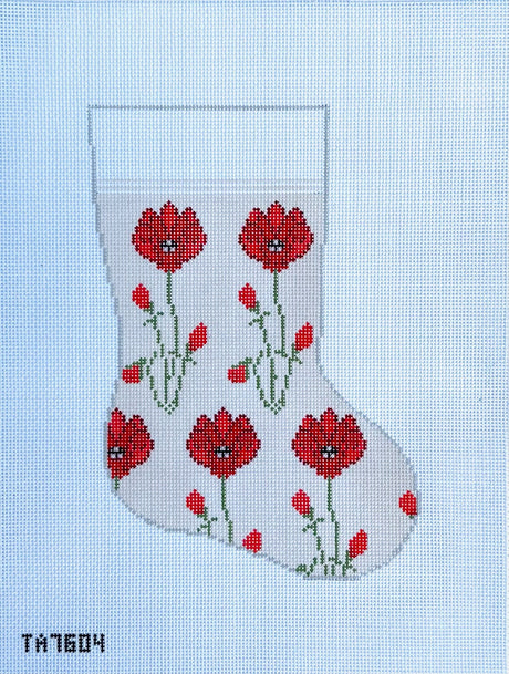 Poppy Wildflower Midsize Stocking
