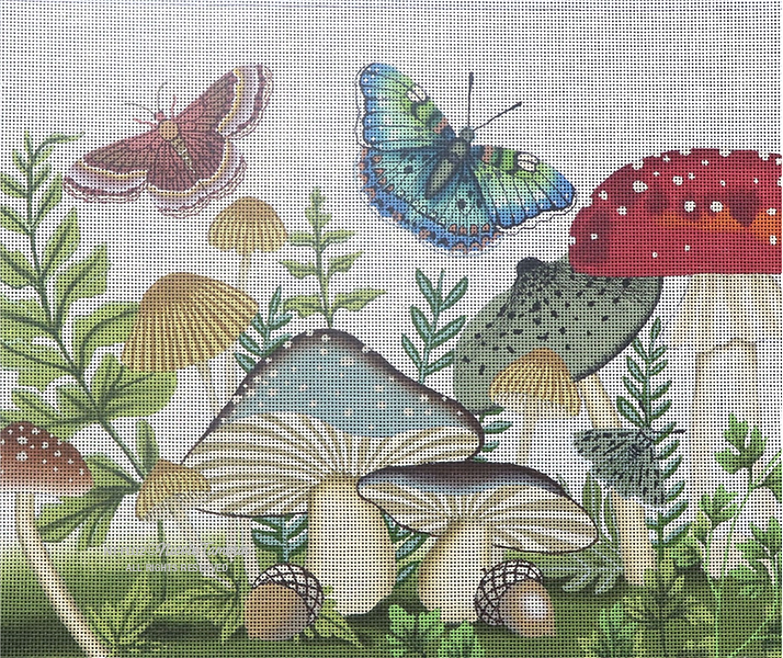 Floral: Mushrooms & Butterflies