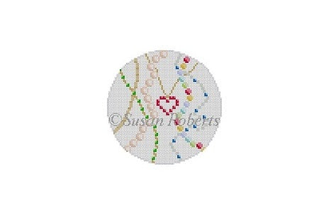 Dangling Jewels, 4" round