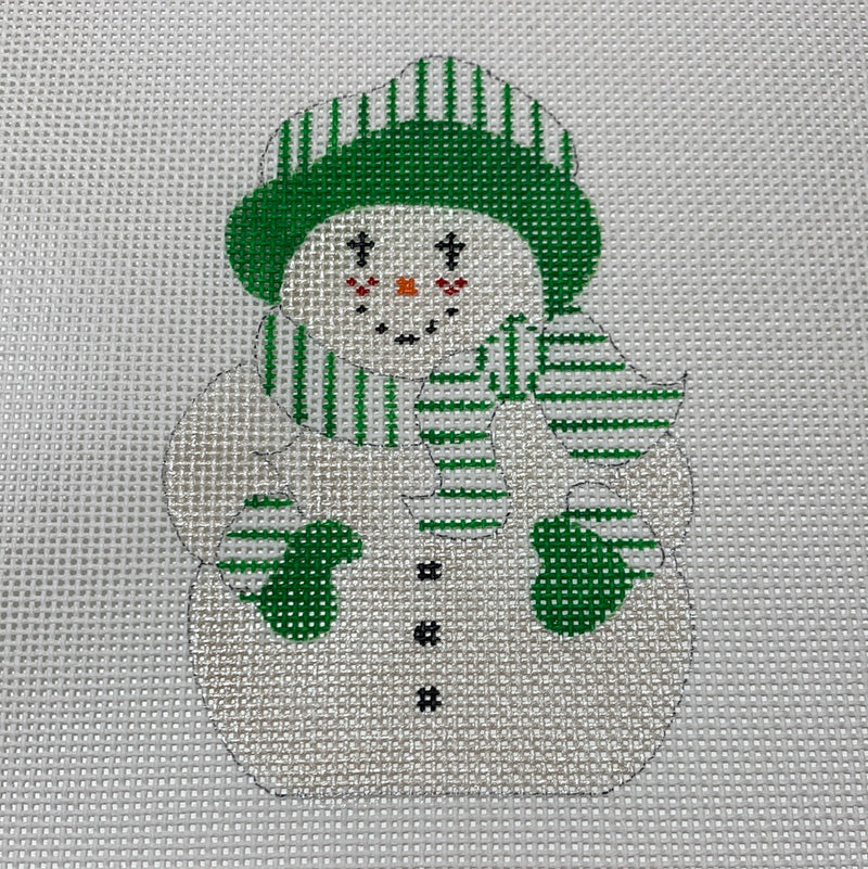 Snowman - Green Stripes