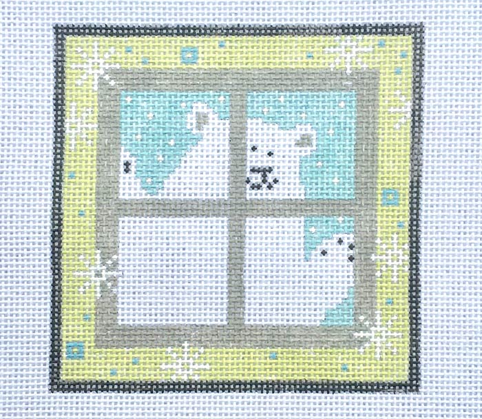 Polar Bear in Window