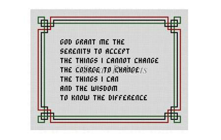 Serenity Prayer, corners - Sign