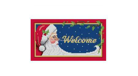 Night Sky Santa "Welcome" - Sign