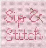 Sip & Stitch Pink Coozie Insert