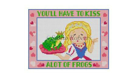 Kiss A Lot Of Frogs - Sign