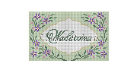 Welcome Purple & Pink - Sign