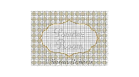 Powder Room, diamonds - Sign