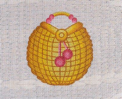 Basket w/ Pom Pom Handles